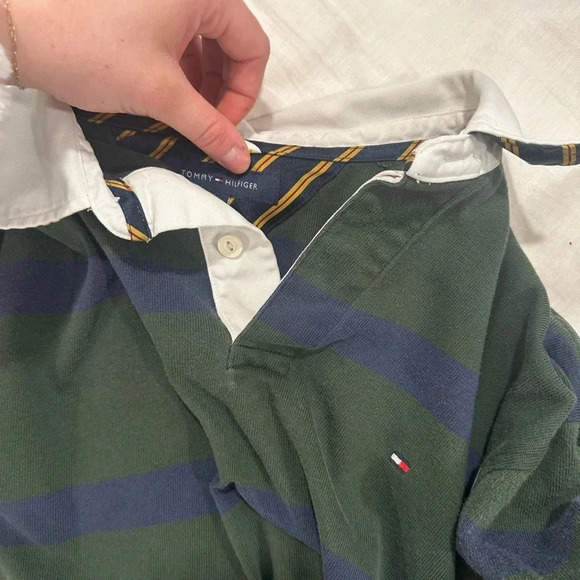TOMMY HILFIGER vintage polo top large - Picture 5 of 16